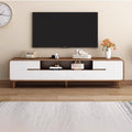 Meuble TV rétro glamour Marzio 160-200cm style mid-century en bois premium scandinave