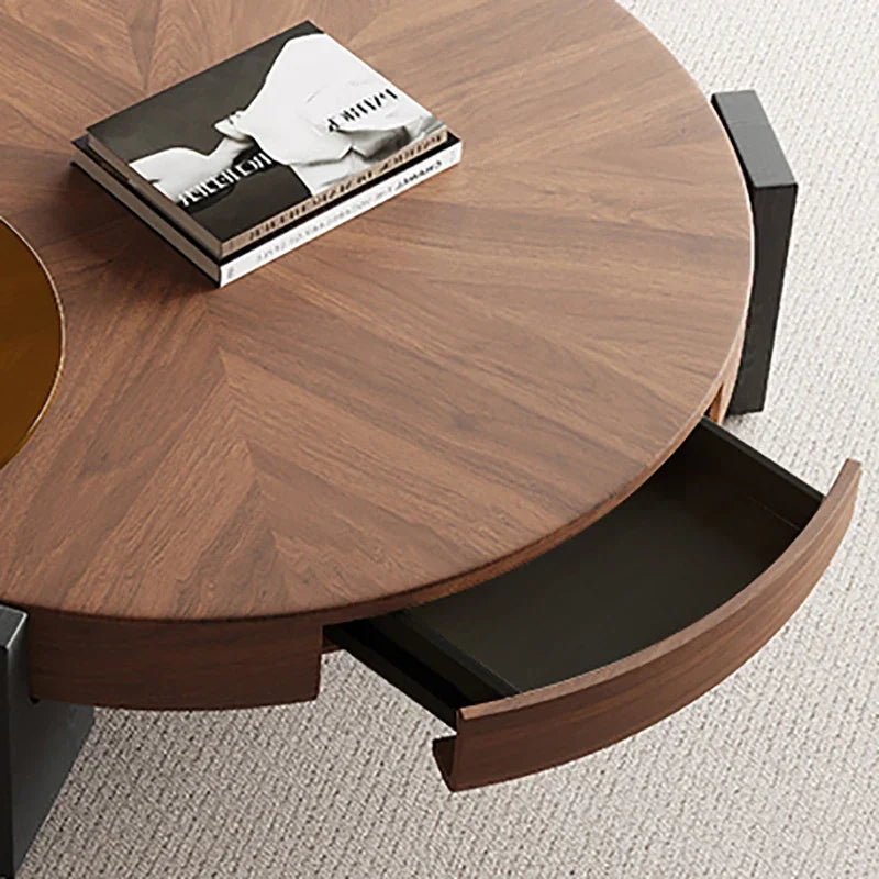 Table basse carrée nordique Montaro 100cm design original en bois style scandinave