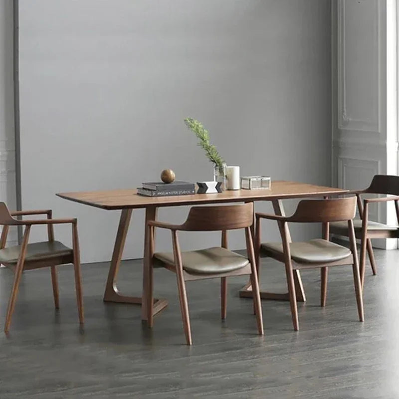 Table à manger nordique Solenne en frêne massif 150cm style scandinave pour 4-6 personnes